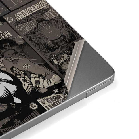 DC Comics Green Lantern Vintage Action Pose Pattern MacBook Pro 14in (2021-24) Skin