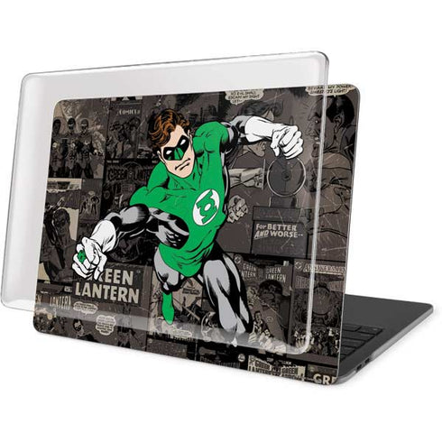 DC Comics Green Lantern Vintage Action Pose Pattern MacBook Pro 15in (2016-19) Case plus Skin