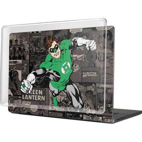 DC Comics Green Lantern Vintage Action Pose Pattern MacBook Pro 16in (2021-25) Case plus Skin
