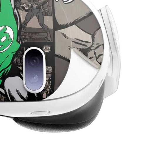 DC Comics Green Lantern Vintage Action Pose Pattern Meta Quest 3 Skin