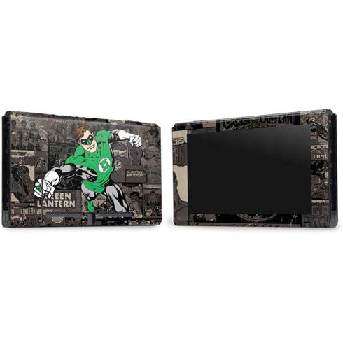 DC Comics Green Lantern Vintage Action Pose Pattern Nintendo Switch Bundle Skin