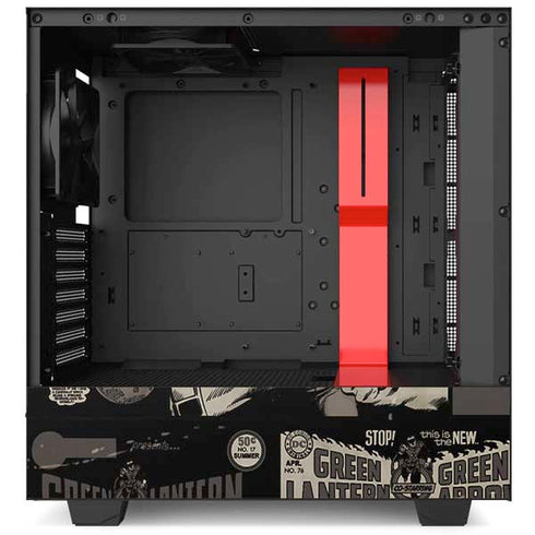 DC Comics Green Lantern Vintage Action Pose Pattern NZXT H510 Compact ATX Mid-Tower Case Skin