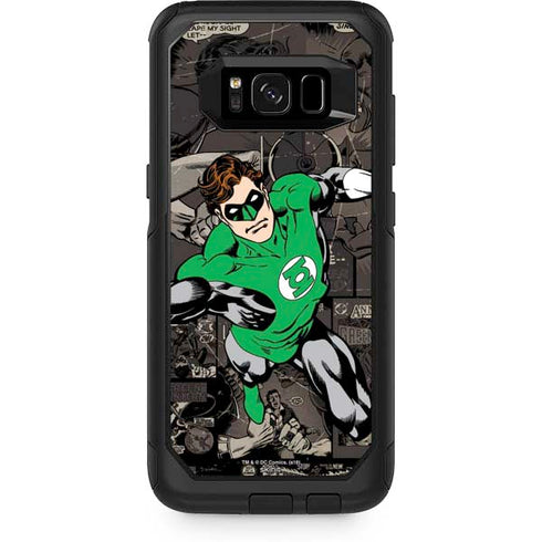 DC Comics Green Lantern Vintage Action Pose Pattern Otterbox Commuter Galaxy Skin