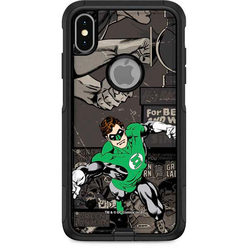 DC Comics Green Lantern Vintage Action Pose Pattern Otterbox Commuter iPhone Skin