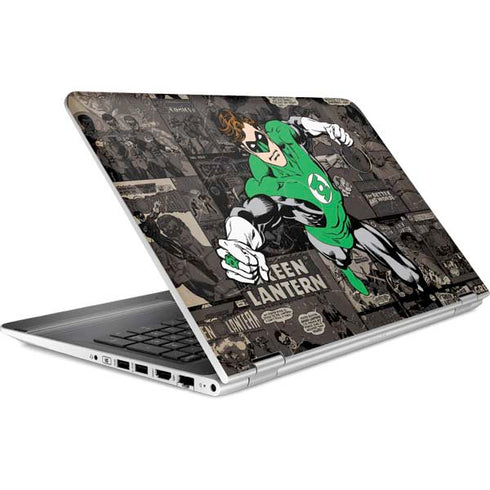 DC Comics Green Lantern Vintage Action Pose Pattern HP Pavilion Skin