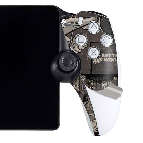 DC Comics Green Lantern Vintage Action Pose Pattern PlayStation Portal Remote Player Skin