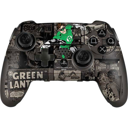 DC Comics Green Lantern Vintage Action Pose Pattern PlayStation Scuf Vantage 2 Controller Skin