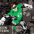 DC Comics Green Lantern Vintage Action Pose Pattern PS4 Slim Bundle Skin