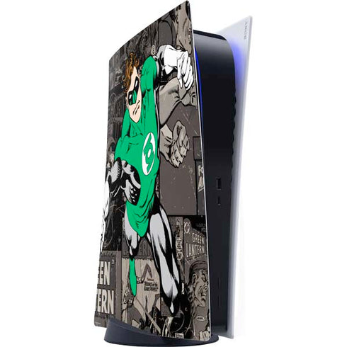 DC Comics Green Lantern Vintage Action Pose Pattern PS5 Digital Edition Console Skin