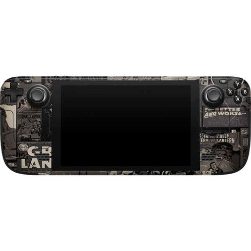 DC Comics Green Lantern Vintage Action Pose Pattern Steam Deck Handheld Gaming Computer Skin