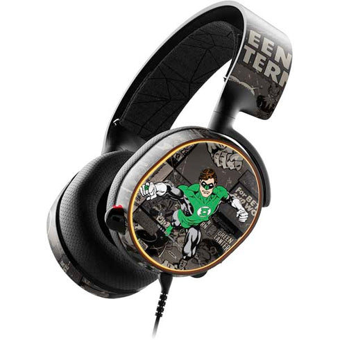 DC Comics Green Lantern Vintage Action Pose Pattern SteelSeries Arctis 5 Skin