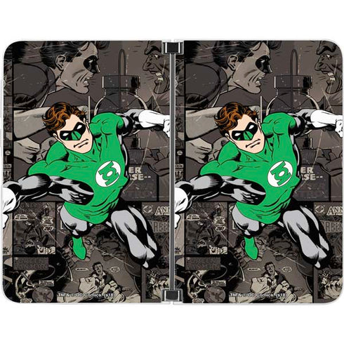 DC Comics Green Lantern Vintage Action Pose Pattern Surface Duo Skin