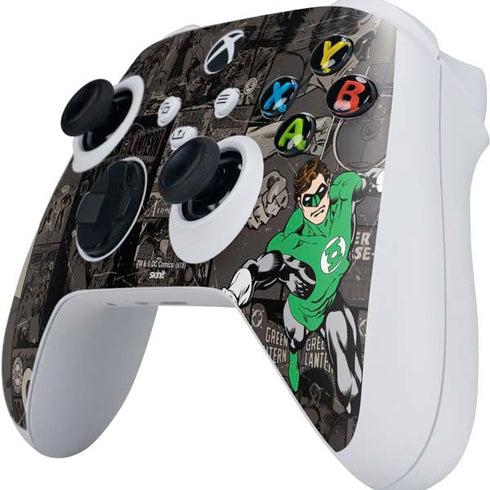 DC Comics Green Lantern Vintage Action Pose Pattern Xbox Series S Controller Skin