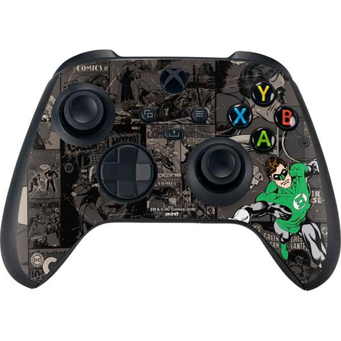 DC Comics Green Lantern Vintage Action Pose Pattern Xbox Series X Bundle Skin