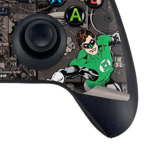 DC Comics Green Lantern Vintage Action Pose Pattern Xbox Series X Controller Skin