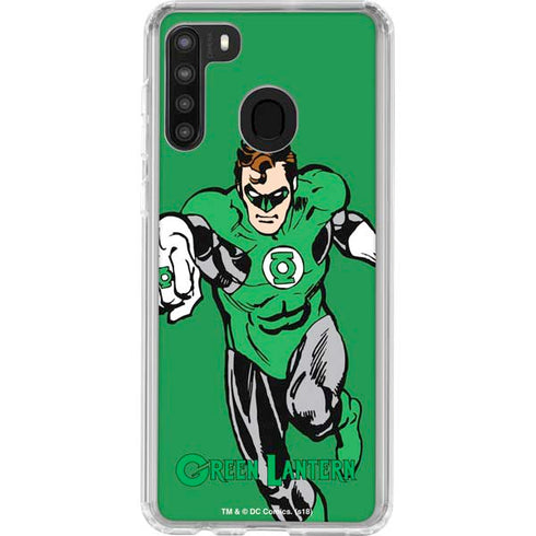 DC Comics Green Lantern Classic Art Pose Galaxy A21 Clear Case