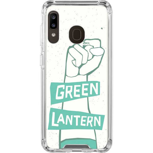 DC Comics Green Lantern Power Fist Galaxy A30 Clear Case