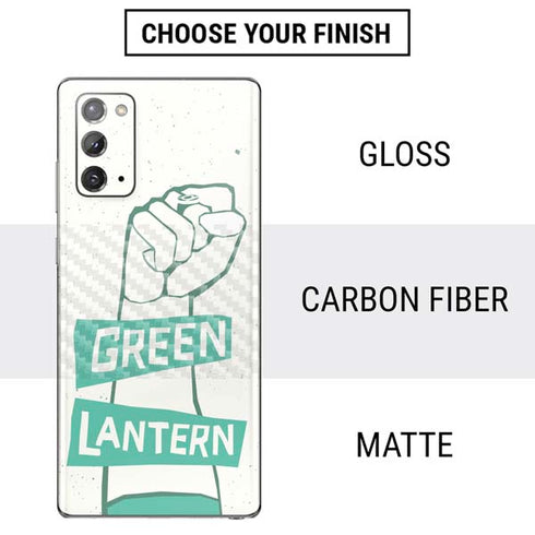 DC Comics Green Lantern Power Fist Galaxy Note20 5G Skin