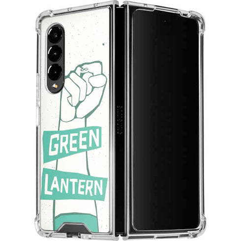 DC Comics Green Lantern Power Fist Galaxy Z Fold4 5G Clear Case