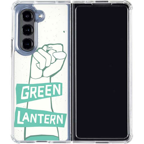 DC Comics Green Lantern Power Fist Galaxy Z Fold5 5G Clear Case