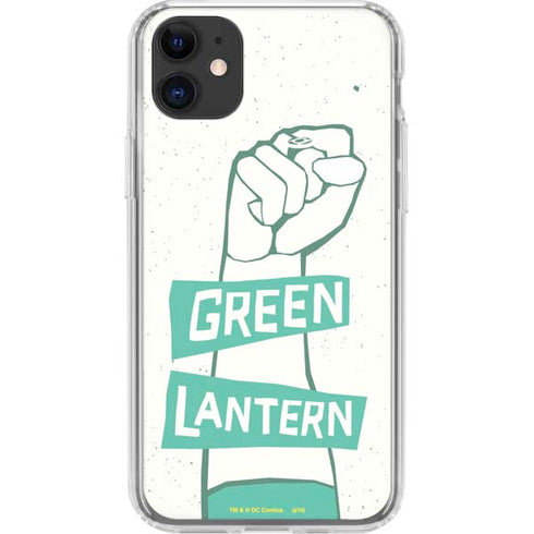 DC Comics Green Lantern Power Fist iPhone 11 Clear Case