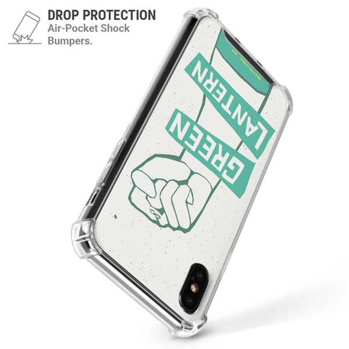 DC Comics Green Lantern Power Fist iPhone XS Max Clear Case