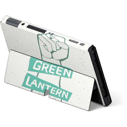 DC Comics Green Lantern Power Fist Nintendo Switch OLED (2021) Skin