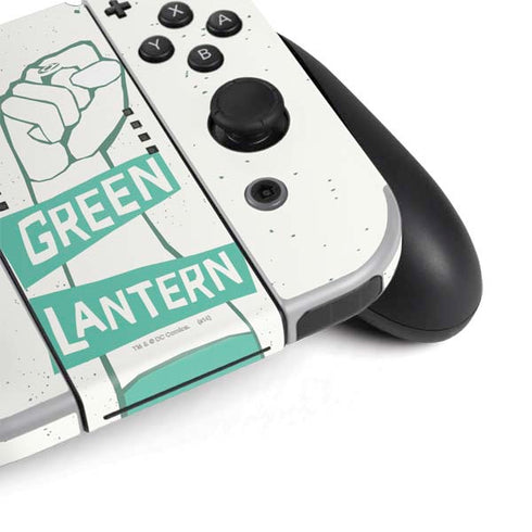 DC Comics Green Lantern Power Fist Nintendo Switch OLED (2021) Skin