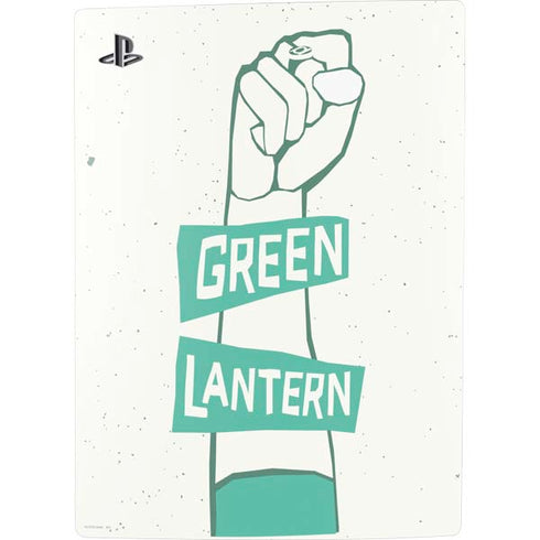 DC Comics Green Lantern Power Fist PS5 Digital Edition Console Skin