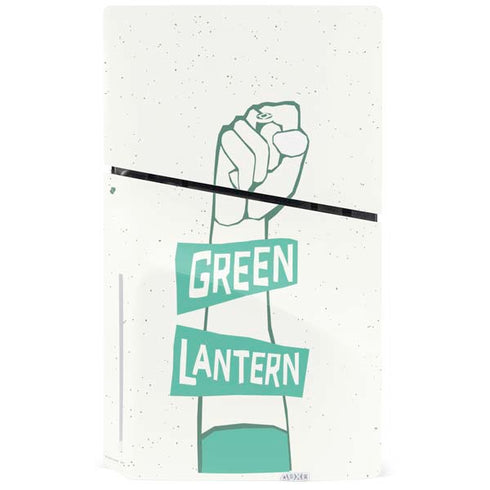 DC Comics Green Lantern Power Fist PS5 Slim Disk Console Skin