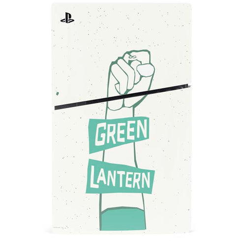 DC Comics Green Lantern Power Fist PS5 Slim Digital Edition Bundle Skin