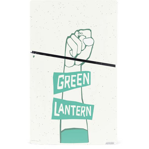 DC Comics Green Lantern Power Fist PS5 Slim Digital Edition Bundle Skin