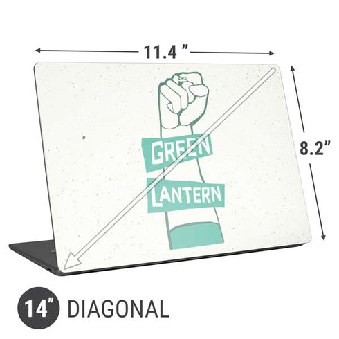 DC Comics Green Lantern Power Fist Universal Laptop 14in (11.4 x 8.2in) Skin