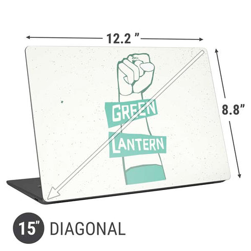 DC Comics Green Lantern Power Fist Universal Laptop 15in (12.2 x 8.8in) Skin