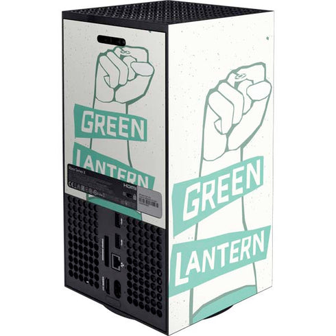 DC Comics Green Lantern Power Fist Xbox Series X Console Skin