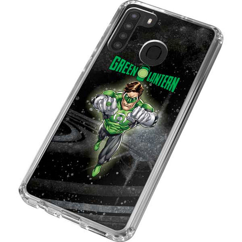 DC Comics Green Lantern Flying Action Pose Galaxy A21 Clear Case