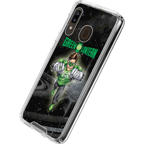 DC Comics Green Lantern Flying Action Pose Galaxy A30 Clear Case