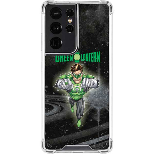 DC Comics Green Lantern Flying Action Pose Galaxy S21 Ultra 5G Clear Case