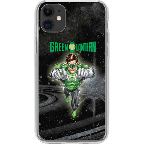 DC Comics Green Lantern Flying Action Pose iPhone 11 Clear Case