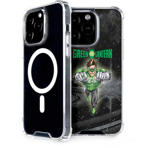 DC Comics Green Lantern Flying Action Pose iPhone 14 Pro MagSafe Case