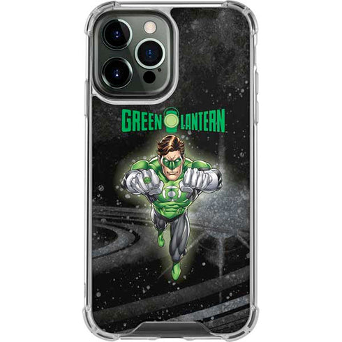 DC Comics Green Lantern Flying Action Pose iPhone 14 Pro Max Clear Case