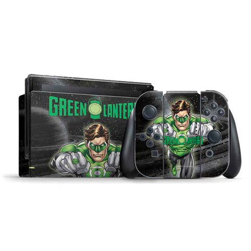 DC Comics Green Lantern Flying Action Pose Nintendo Switch Bundle Skin