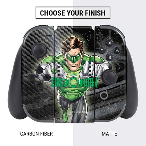 DC Comics Green Lantern Flying Action Pose Nintendo Switch Bundle Skin