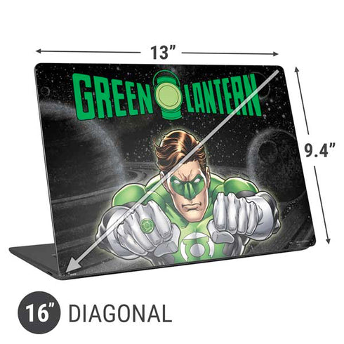 DC Comics Green Lantern Flying Action Pose Universal Laptop 16in (13 x 9.4in) Skin