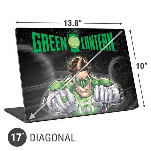 DC Comics Green Lantern Flying Action Pose Universal Laptop 17in (13.8 x 10in) Skin