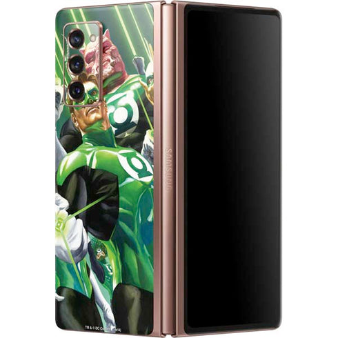 DC Comics Green Lantern Corps Team Art by Alex Ross Galaxy Z Fold2 5G Skin