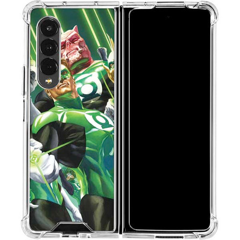DC Comics Green Lantern Corps Team Art by Alex Ross Galaxy Z Fold4 5G Clear Case