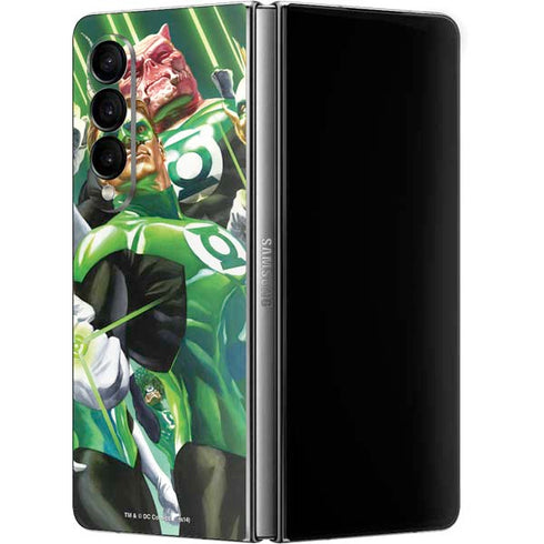 DC Comics Green Lantern Corps Team Art by Alex Ross Galaxy Z Fold4 5G Skin