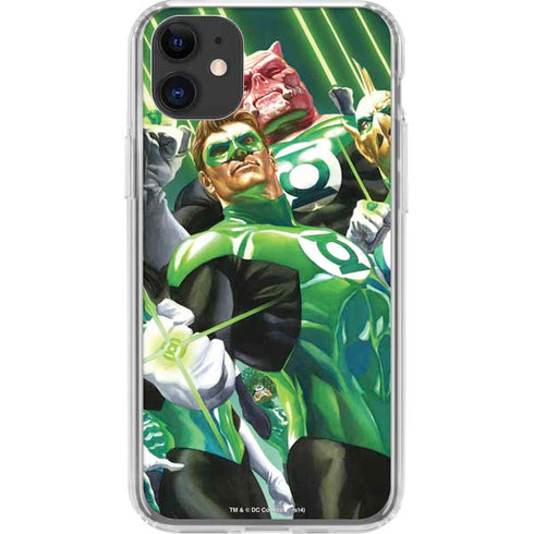 DC Comics Green Lantern Corps Team Art by Alex Ross iPhone 11 Clear Case