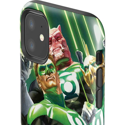 DC Comics Green Lantern Corps Team Art by Alex Ross iPhone 11 Impact Case